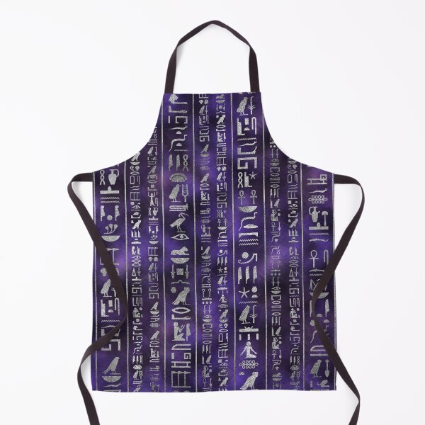 Item preview, Silver Egyptian hieroglyphics pattern designed and sold by k9printart.