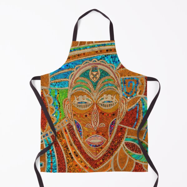 Item preview, African Mask Illustration designed and sold by k9printart.