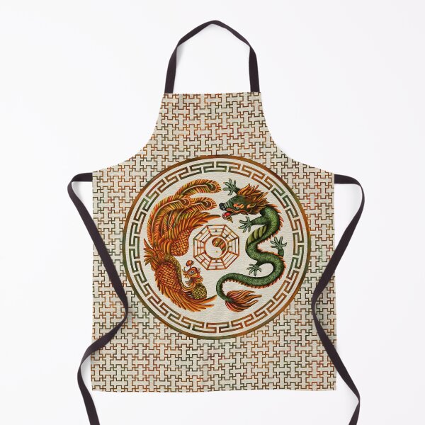 Item preview, Phoenix and Dragon with bagua #3 designed and sold by k9printart.