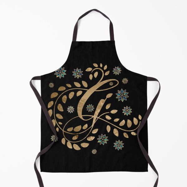 Item preview, Luxury Golden Calligraphy Monogram with letter G designed and sold by k9printart.