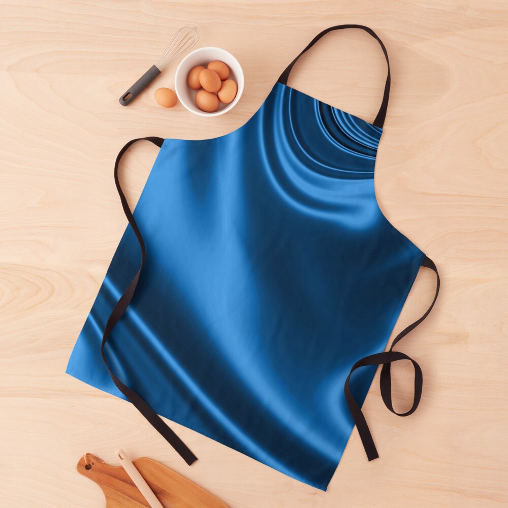 Silky Blue Waves Apron