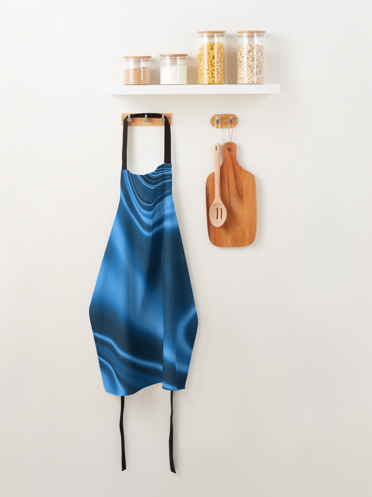 Alternate view of Silky Blue Waves Apron