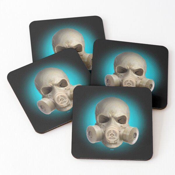 Item preview, gasmaskskull - gas mask skull 07x03 blue designed and sold by Radu-Gabriel.