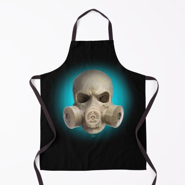 Item preview, gasmaskskull - gas mask skull 07x03 blue designed and sold by Radu-Gabriel.