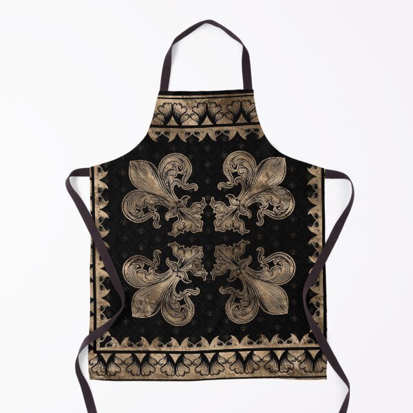 Item preview, Fleur-de-lis - Black and Gold #2 designed and sold by k9printart.