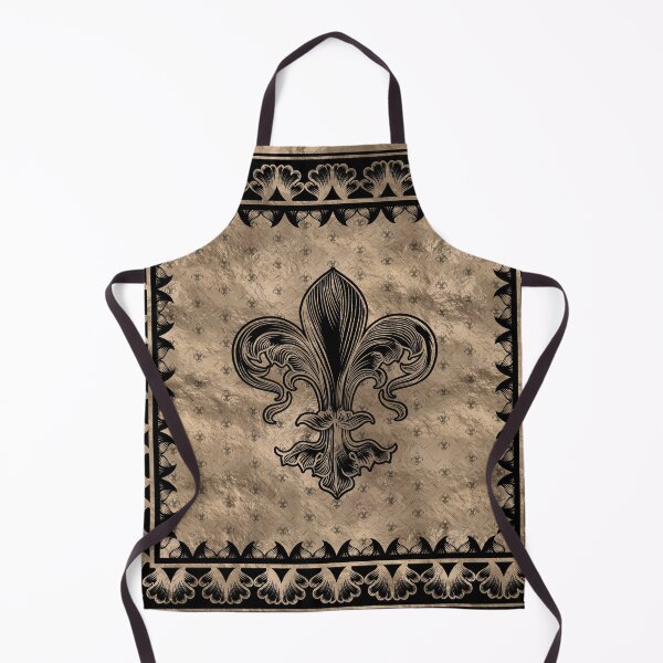 Item preview, Fleur-de-lis - Black and Gold designed and sold by k9printart.