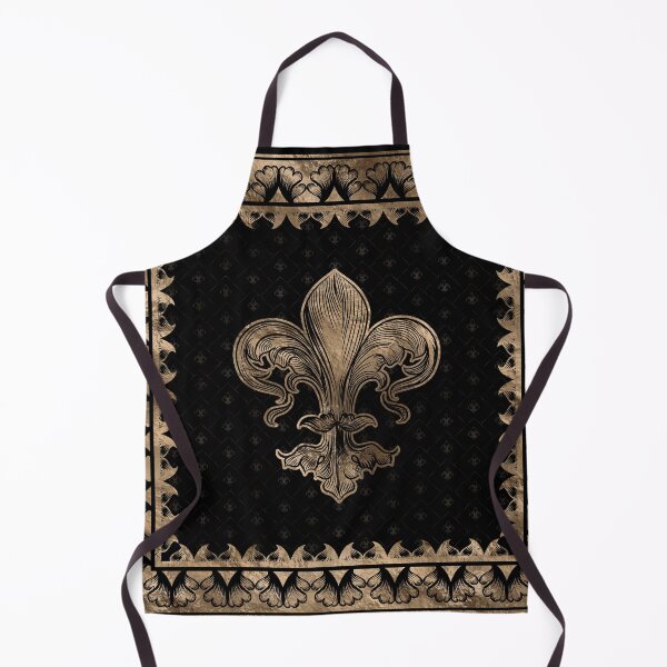 Item preview, Fleur-de-lis - Black and Gold designed and sold by k9printart.