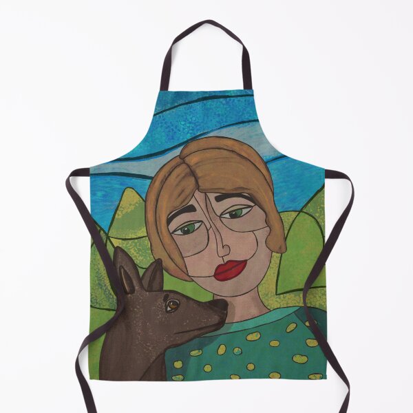 Item preview, A woman and her dog designed and sold by k9printart.