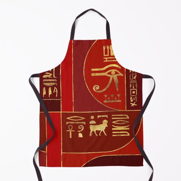 Item preview, Egyptian Geometric Art Deco Red and Gold designed and sold by k9printart.