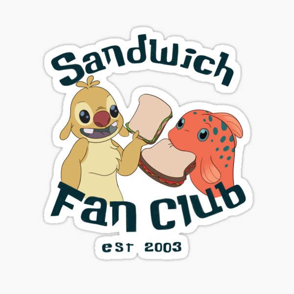 Vista previa del artículo con la obra «Sandwich Fan Club (Rubén y Pudge)», diseñado y vendido por ArtByOcean.