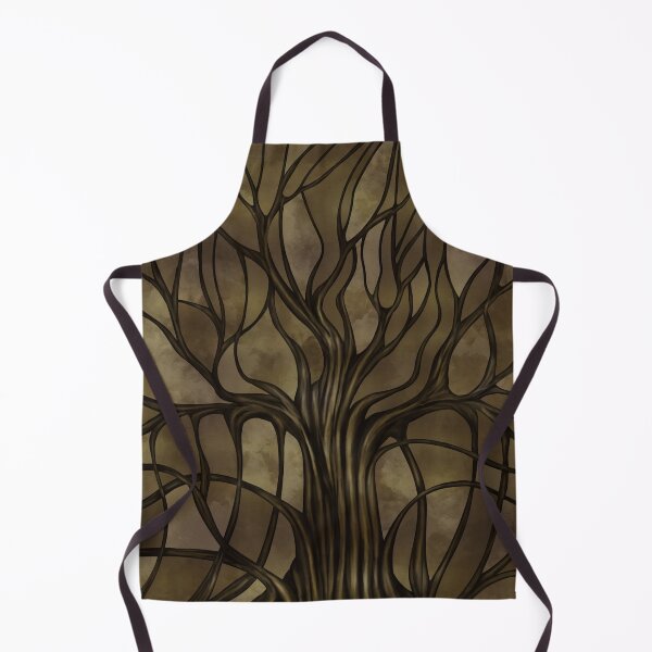 Item preview, Mystic Tree of Life Mosaic Golden Sepia designed and sold by k9printart.