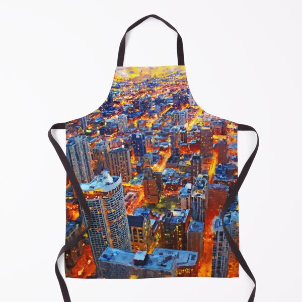 Item preview, Chicago Sunset- Mixed Media designed and sold by k9printart.