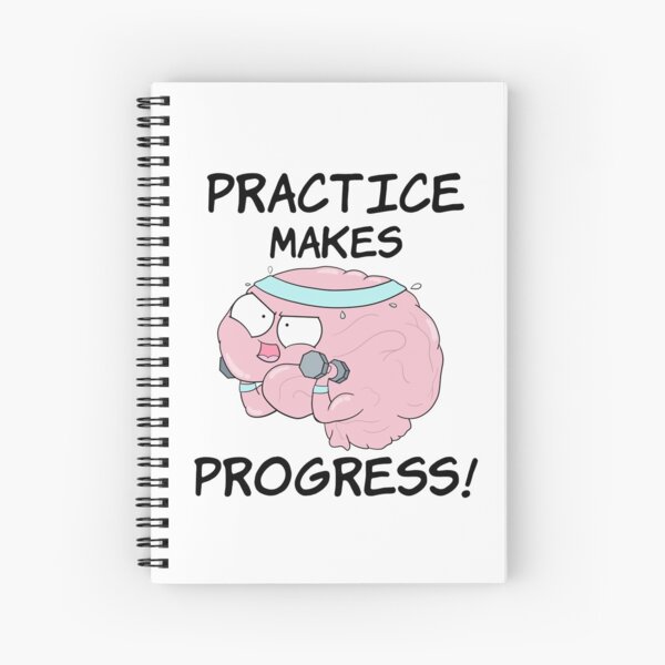 Practice Makes Progress Spiral Notebook