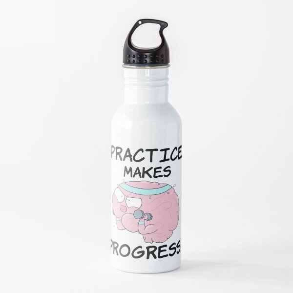 Practice Makes Progress Water Bottle
