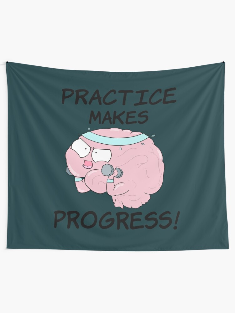 Alternate view of Practice Makes Progress Tapestry