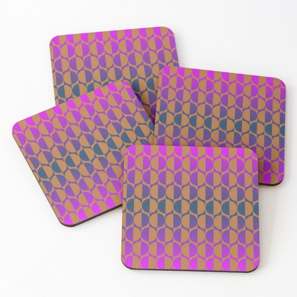 Item preview, Retro circles magenta, purple, blue, brown designed and sold by aapshop.