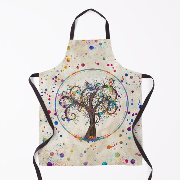 Item preview, Fibonacci Spiral Tree Color Paint Splatter designed and sold by k9printart.