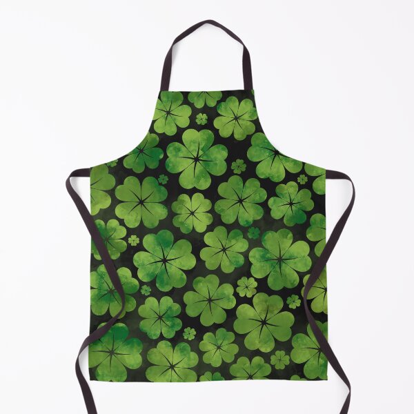 Item preview, Lucky Shamrock Four-leaf Clover Pattern Watercolor designed and sold by k9printart.