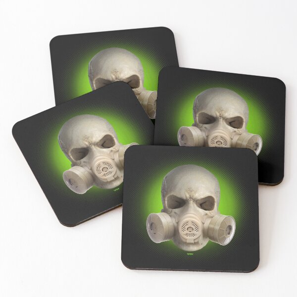 Item preview, gasmaskskull - gas mask skull 07x02 greener designed and sold by Radu-Gabriel.