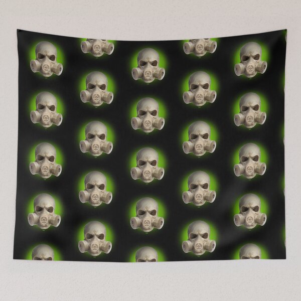 Item preview, gasmaskskull - gas mask skull 07x02 greener designed and sold by Radu-Gabriel.