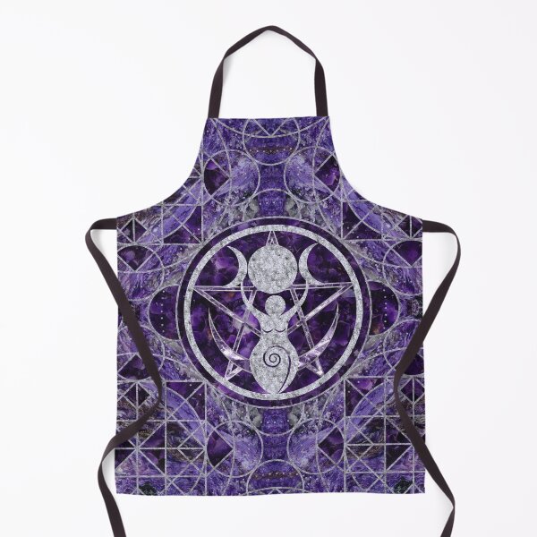 Item preview, Triple Moon - Goddess -Amethyst and Silver designed and sold by k9printart.