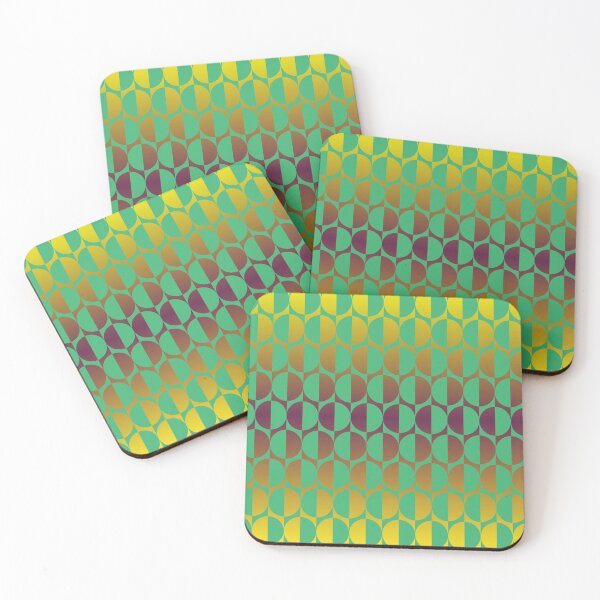 Item preview, Retro circles green, gold, golden brown designed and sold by aapshop.