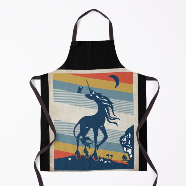 Item preview, Unicorn vintage retro landscape fantasy designed and sold by Boutique-Chic.