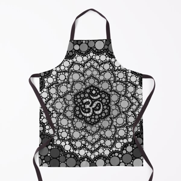 Item preview, OM Symbol - Dot Art - Grayscale designed and sold by k9printart.