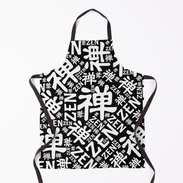 Item preview, Zen Symbol and word pattern black and white designed and sold by k9printart.