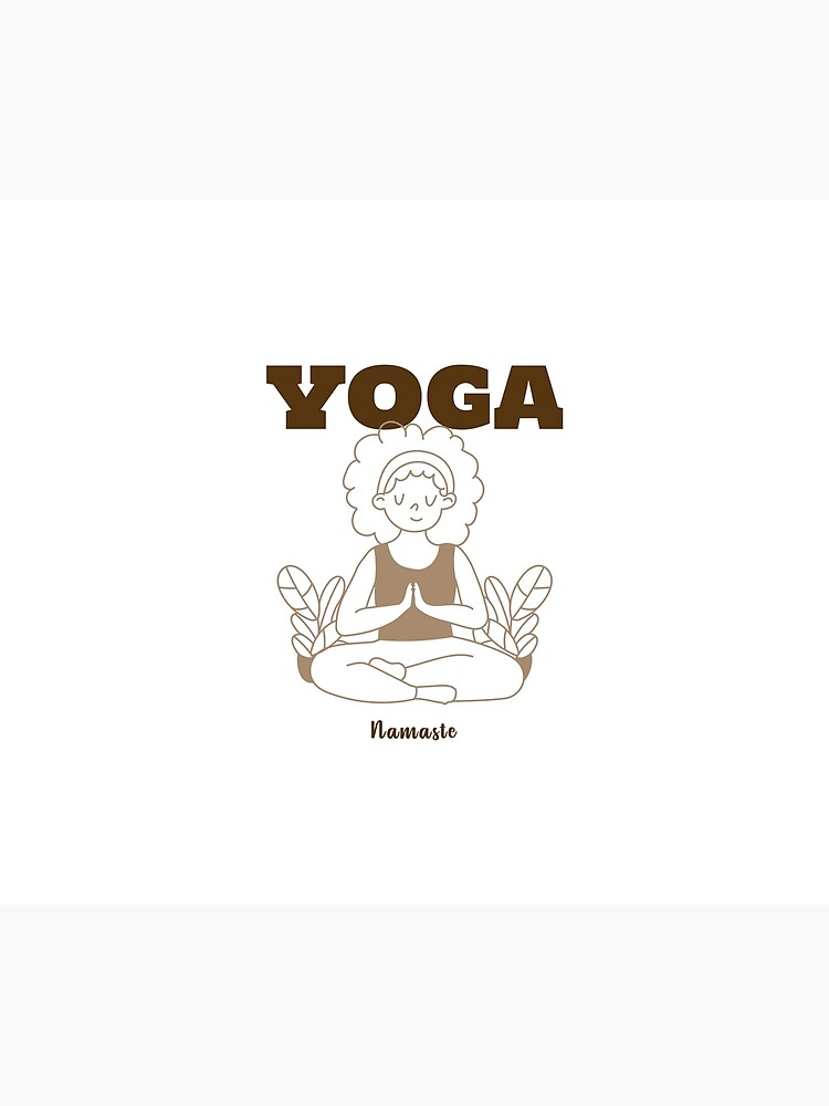 Discover Yoga Namaste Duvet Cover