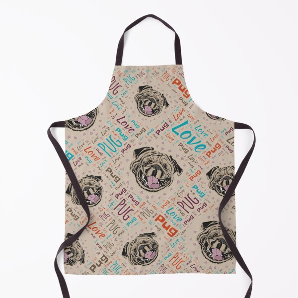 Item preview, Cute Pug dog Word pattern designed and sold by k9printart.