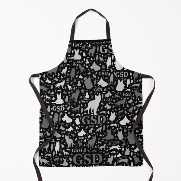 Item preview, German Shepherd Dog Silhouettes -Grayscale designed and sold by k9printart.