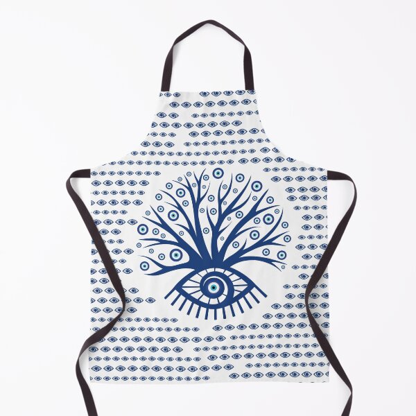 Item preview, Greek Eye Tree - Mati Mataki - Matiasma on white designed and sold by k9printart.