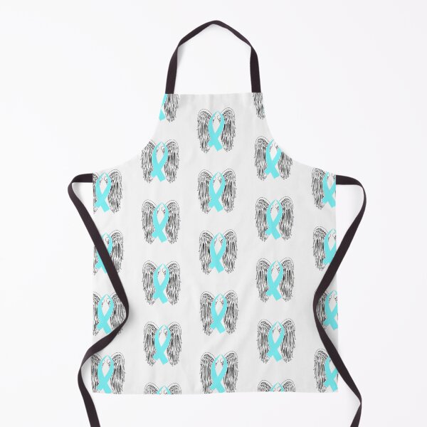 Item preview, Winged Awareness Ribbon (Light Blue) designed and sold by blakcirclegirl.