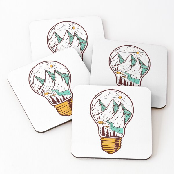 Item preview, Mountain and bulb designed and sold by teenlabel.