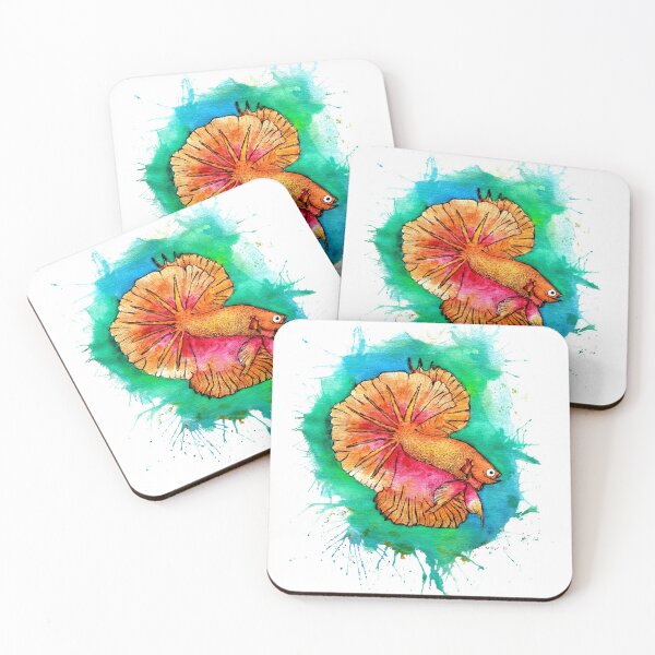 Item preview, Betta Fish Splat designed and sold by KaneArt.