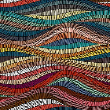 Artwork thumbnail, Embroidered Colorful Thread Pattern by silverhexagon