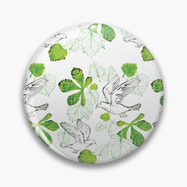 Item preview, Bird and leaves pattern designed and sold by Sharon Farrow.