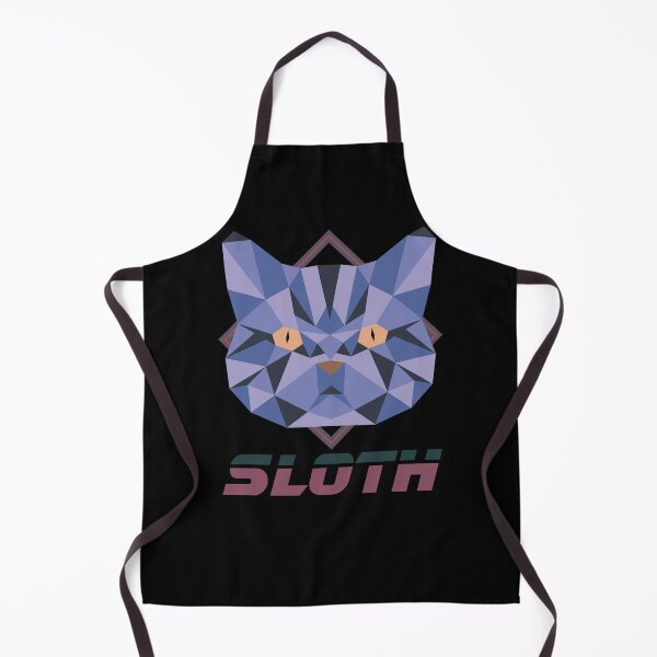 Item preview, Cyberpunk vaporwave Sin cat Sloth designed and sold by BasikTheKitten.