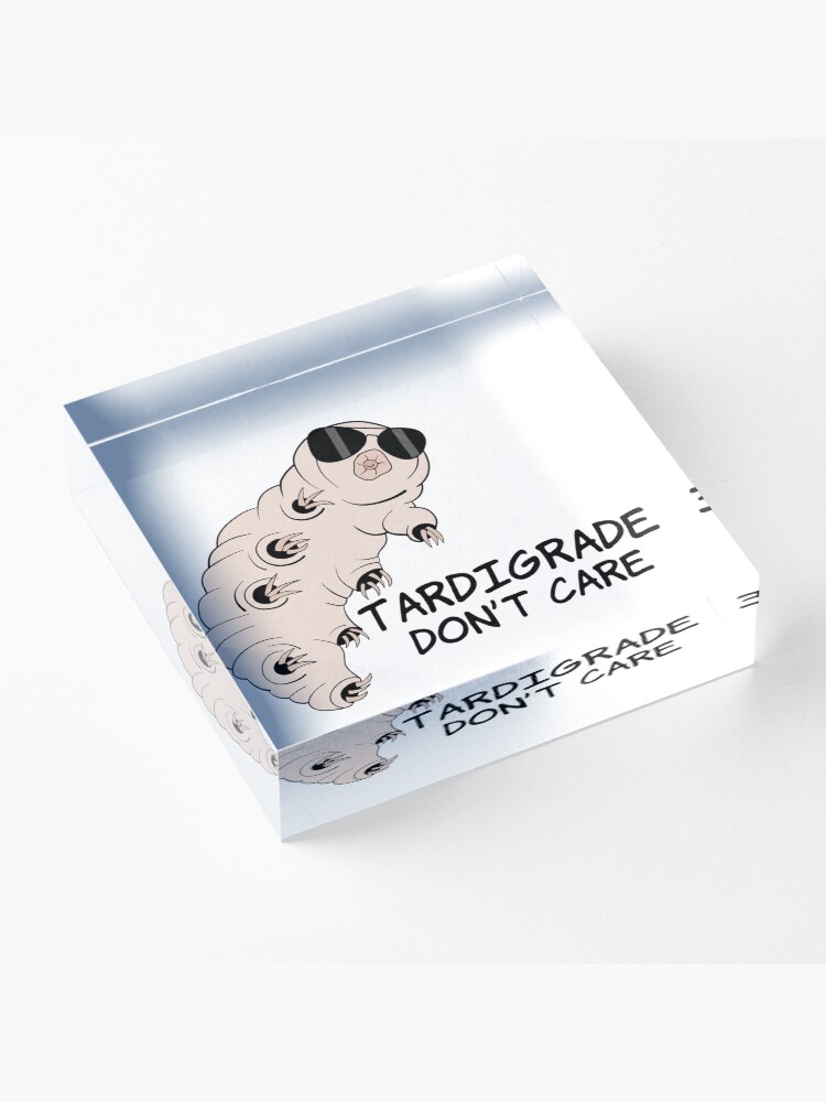 Alternate view of Tardigrade Don't Care Acrylic Block