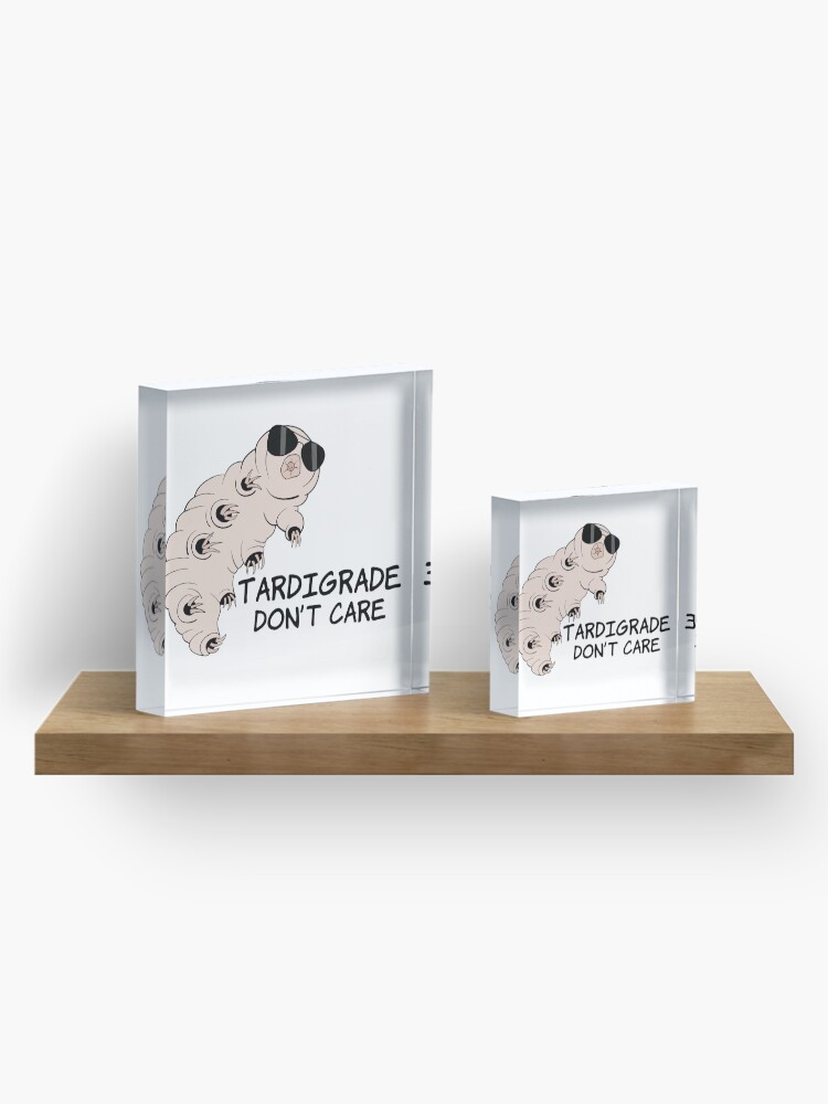 Alternate view of Tardigrade Don't Care Acrylic Block