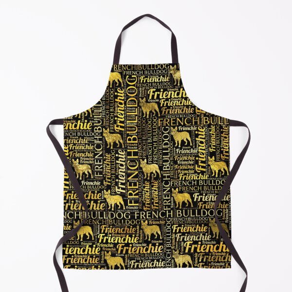Item preview, French Bulldog silhouette and word art pattern designed and sold by k9printart.