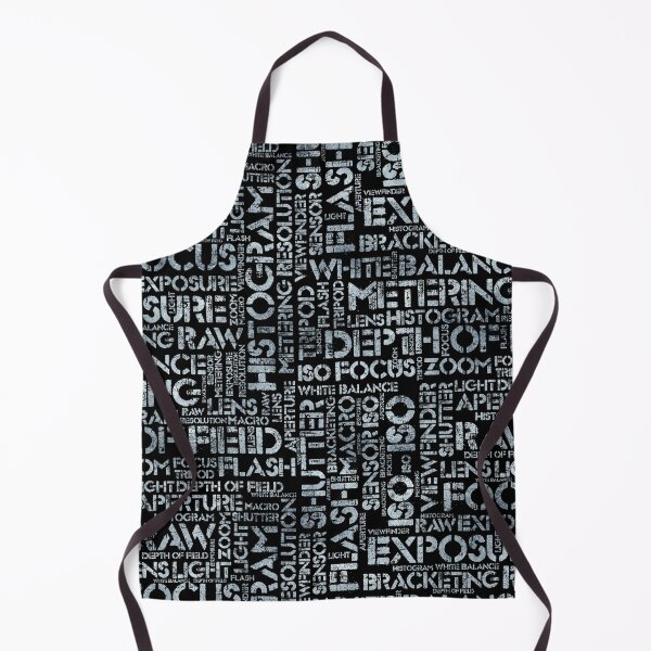 Item preview, Photography Terms Word Pattern Glass on Black designed and sold by k9printart.