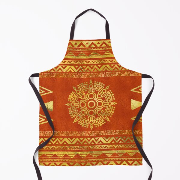 Item preview, Gold Aztec Calendar Sun symbol  designed and sold by k9printart.