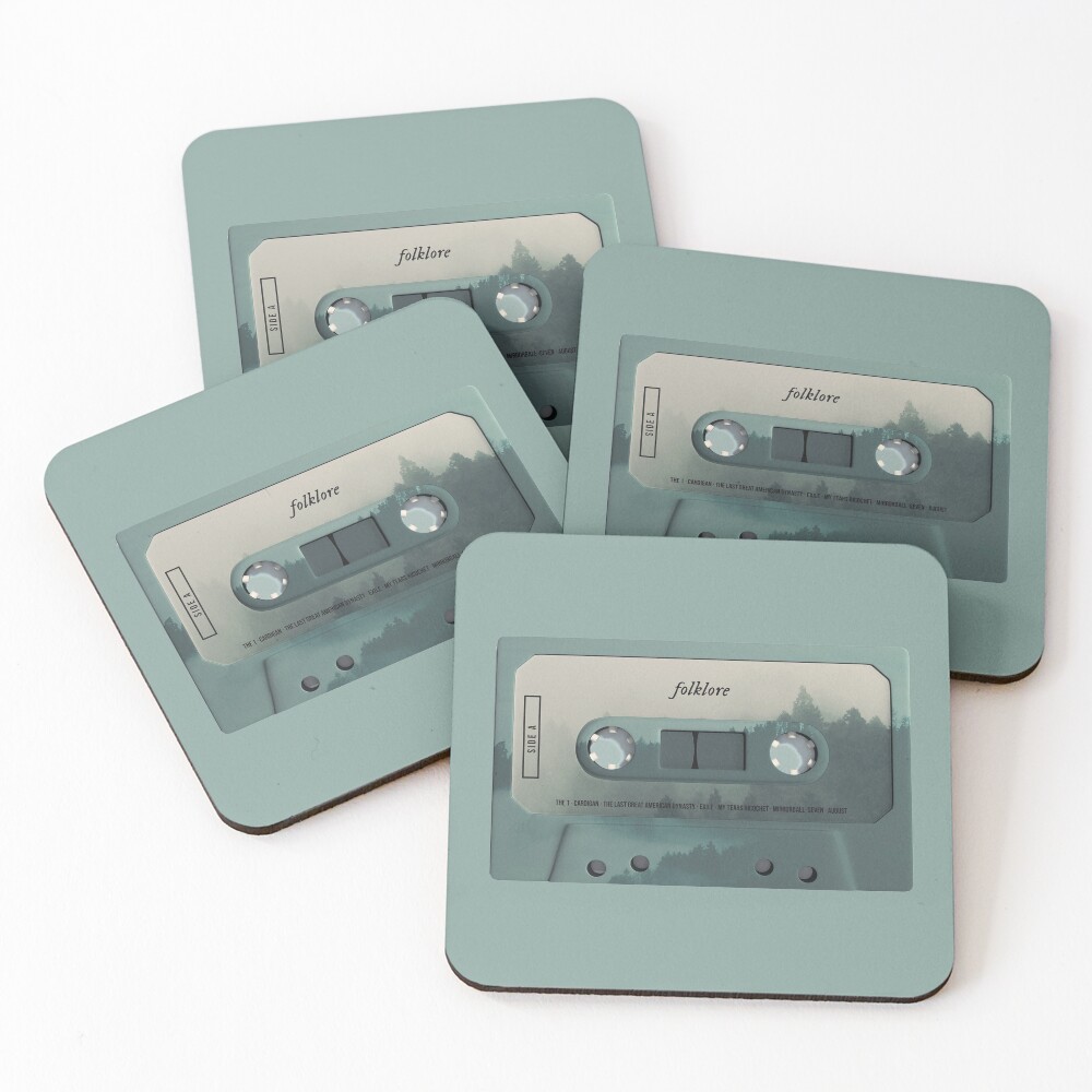 Folklore Cassette Coasters (Set of 4)