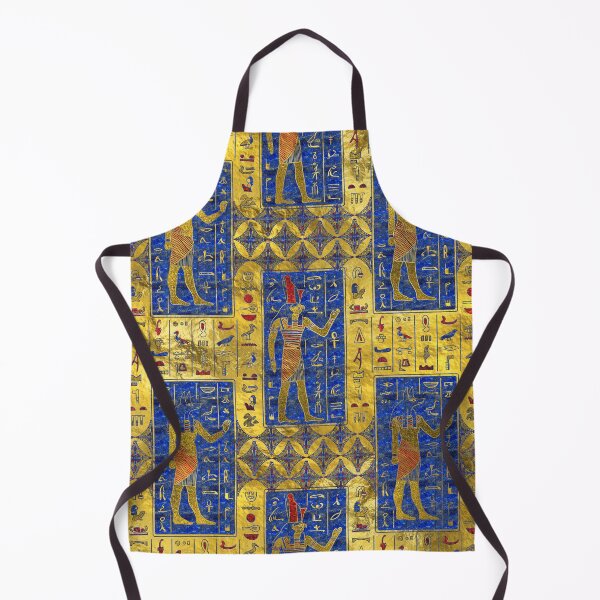Item preview, Egyptian  Gold  symbols on Lapis Lazuli designed and sold by k9printart.
