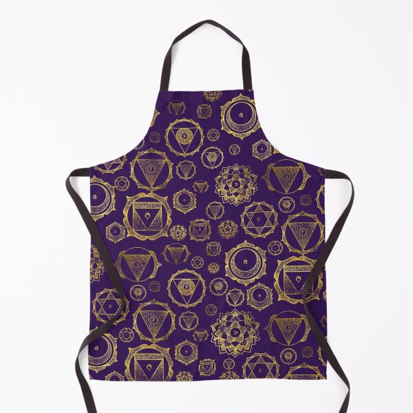 Item preview, Gold on Purple Chakras Pattern designed and sold by k9printart.