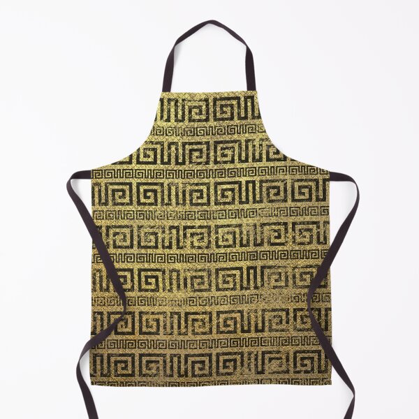 Item preview, Vintage Gold Greek Meander Pattern designed and sold by k9printart.