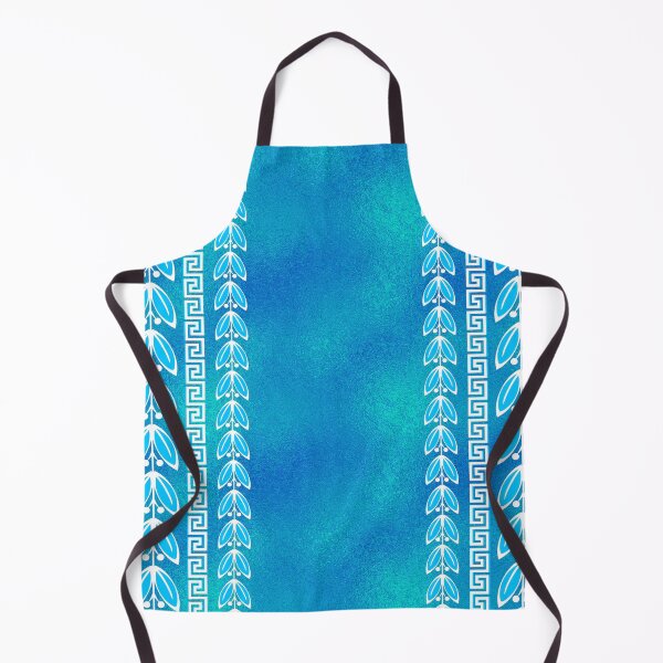 Item preview, Blue Teal Glass Greek Pattern designed and sold by k9printart.