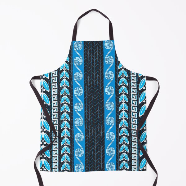 Item preview, Blue Teal and Grey Greek Pattern designed and sold by k9printart.